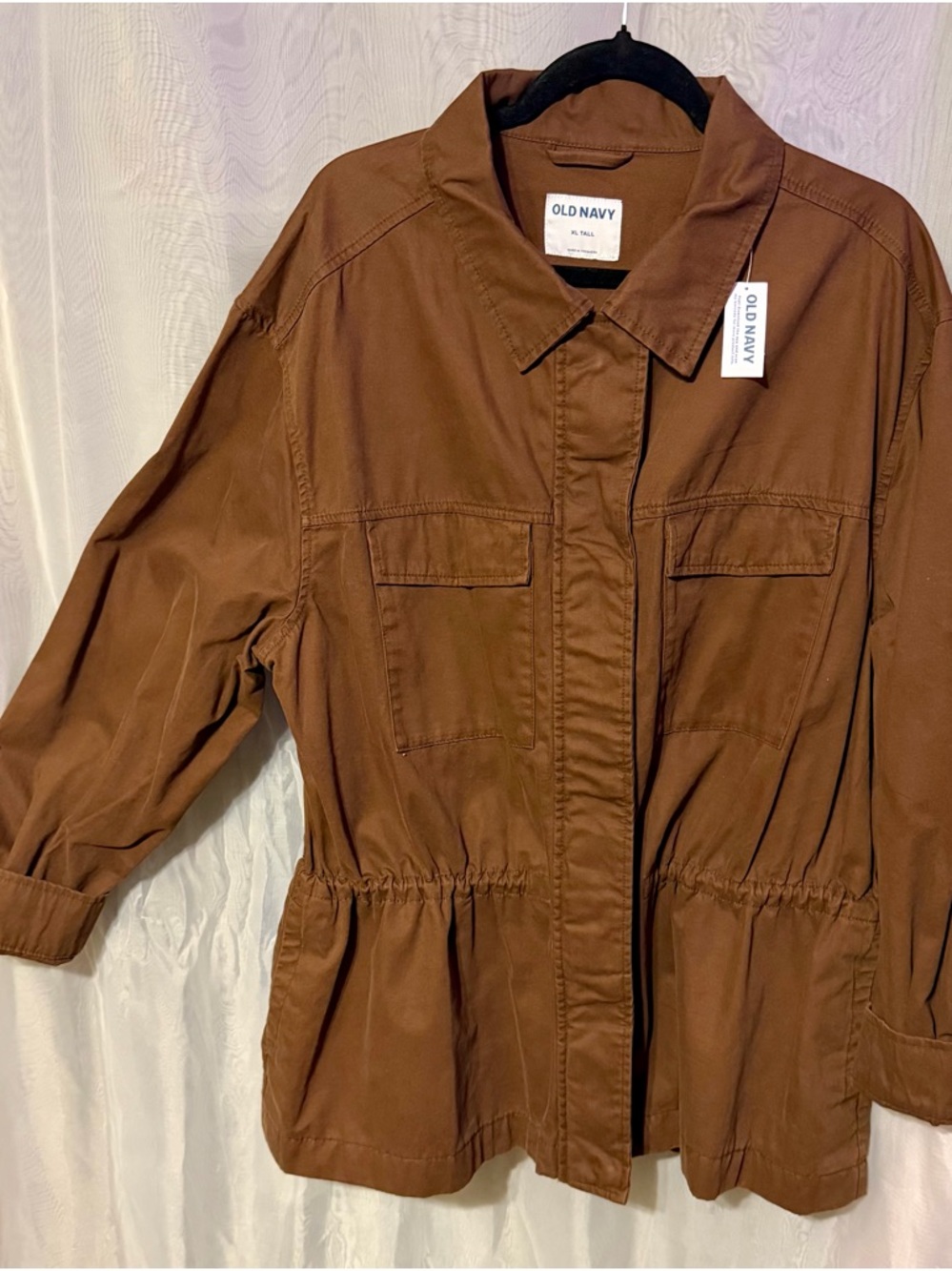 Old Navy Women's Chestnut Brown Utility Jacket
